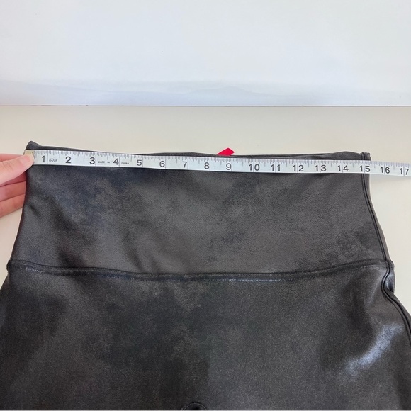 SPANXshape™ Faux Leather Black Metallic Leggings - Picture 7 of 11